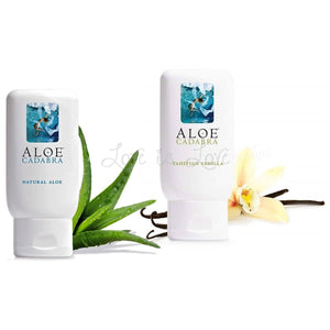 Aloe Cadabra Organic Lubricant Tahitian Vanilla or Natural Aloe 2.5 oz Lubes & Toy Cleaners - Natural & Organic Eldorado 