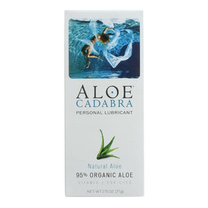 Aloe Cadabra Organic Lubricant Tahitian Vanilla or Natural Aloe 2.5 oz Lubes & Toy Cleaners - Natural & Organic Eldorado 