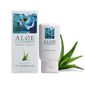 Aloe Cadabra Organic Lubricant Tahitian Vanilla or Natural Aloe 2.5 oz Lubes & Toy Cleaners - Natural & Organic Eldorado 