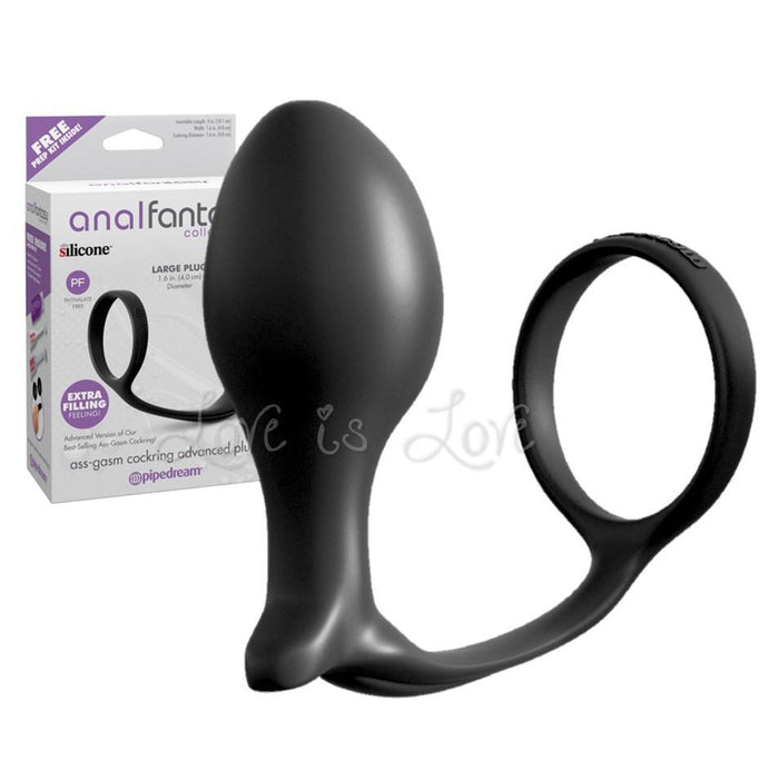 Anal Fantasy Collection Ass-Gasm Cockring Advanced Plug - Large Plug (Extra Filling Felling)