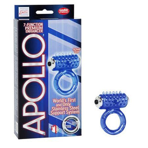 Apollo 7 Function Premium Enhancer Blue For Him - Vibe Cock Rings Apollo by CalExotics 