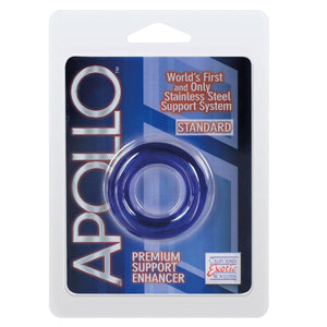Apollo Premium Support Enhancers Blue Standard or Extra Large Size (With Unique Stainless Steel Support System)(Highly Rated) For Him - Cock Rings Apollo by CalExotics Standard 
