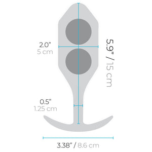 b-Vibe Weighted Ball Plug Snug Plug 5 350 G or Snug Plug 6 515 or G Snug Plug 7 600 G