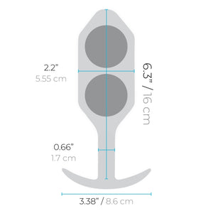 b-Vibe Weighted Ball Plug Snug Plug 5 350 G or Snug Plug 6 515 or G Snug Plug 7 600 G