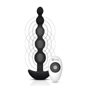 B-Vibe Remote Control Cinco Anal Beads Black Anal - Premium Luxury Anal Toys b-Vibe 