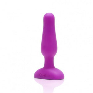 b-Vibe Remote Control Novice Vibrating Silicone Plug Black or Fuchsia (Newly Replenished on Jan 19) Anal - Anal Vibrators b-Vibe 