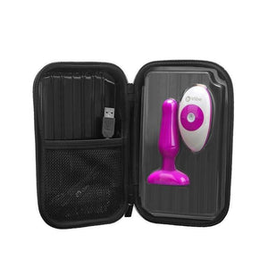 b-Vibe Remote Control Novice Vibrating Silicone Plug Black or Fuchsia (Newly Replenished on Jan 19) Anal - Anal Vibrators b-Vibe 