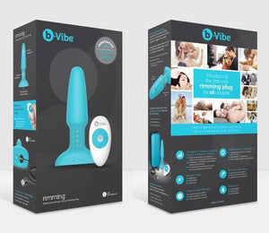 b-Vibe Remote Control Rimming 2 Vibrating Silicone Plug Teal or Black (Latest Version) Anal - Premium Luxury Anal Toys b-Vibe 