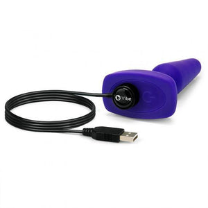 b-Vibe Remote Control Trio Vibrating Silicone Plug Black Or Purple ( Newly Replenished on Jan 19) Anal - Premium Luxury Anal Toys b-Vibe 