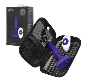 b-Vibe Remote Control Trio Vibrating Silicone Plug Black Or Purple ( Newly Replenished on Jan 19) Anal - Premium Luxury Anal Toys b-Vibe 