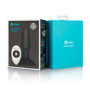 b-Vibe Remote Control Rimming 2 Vibrating Silicone Plug