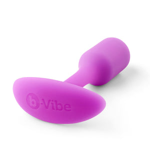 b-Vibe Snug Plug 1 Silicone 55 Grams Weighted Ball Plug Black Or Fuchsia Anal - Beginners Anal Toys b-Vibe 