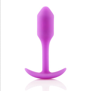 b-Vibe Snug Plug 1 Silicone 55 Grams Weighted Ball Plug Black Or Fuchsia Anal - Beginners Anal Toys b-Vibe Fuchsia 