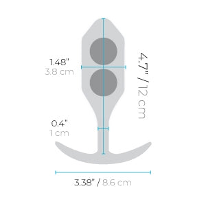 b-Vibe Weighted Ball Plug Snug Plug 3 180g