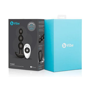 b-Vibe Triplet Anal Beads Black or Fuchsia (Newly Replenished on Jan 19) Anal - Anal Vibrators b-Vibe 