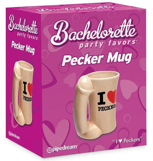 Bachelorette Party Favors Pecker Mug Gifts & Games - Bachelorette Pipedream Products 