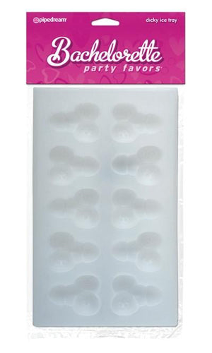 Bachelorette Party Favors Sexy Ice Tray Mini Dicky 10 Cubes Gifts & Games - Bachelorette Pipedream Products 