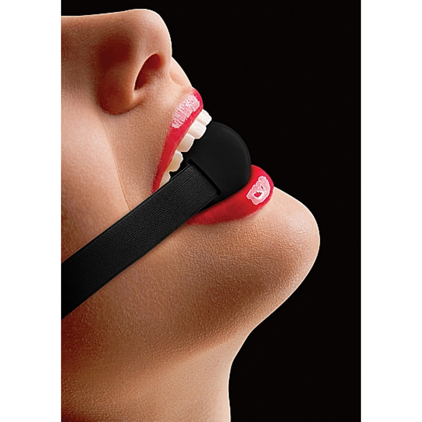 Shots Ouch! Elastic Ball Gag Black image