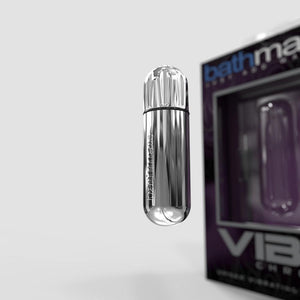 Bathmate Vibe Bullet Chrome and Black Vibrators - Bullet & Egg Bathmate 