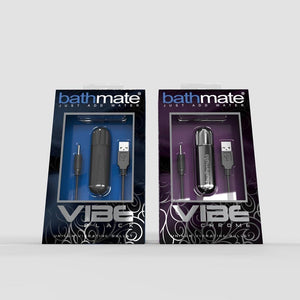 Bathmate Vibe Bullet Chrome and Black Vibrators - Bullet & Egg Bathmate 