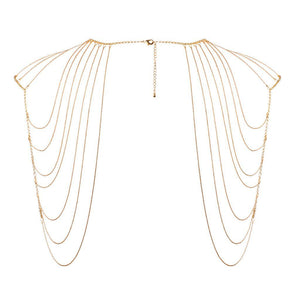 Bijoux Indiscrets Magnifique Metallic Chain Shoulders & Back Jewelry Gold For Her - Body Jewellery Bijoux Indiscrets 