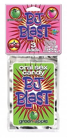 BJ Blast Oral Sex Candy Strawberry or Cherry or Green Apple (Popular Item For BJ Lovers) Gifts & Games - Gifts & Novelties Pipedream Products 3 Pack 