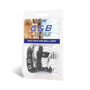 Blueline C&B Duo Cock and Ball Lock Cock Rings - Cock & Ball Gear Electric Eel Inc 