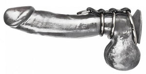 Blueline C&B Gear 3 Ring Gates Of Hell With D Ring Bondage - Cock & Ball Gear Electric Eel Inc 
