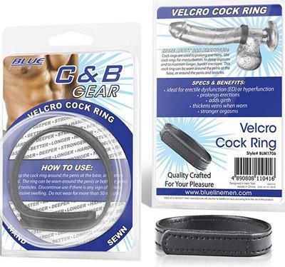 Blueline Cock & Ball Gear Velcro Cock Ring