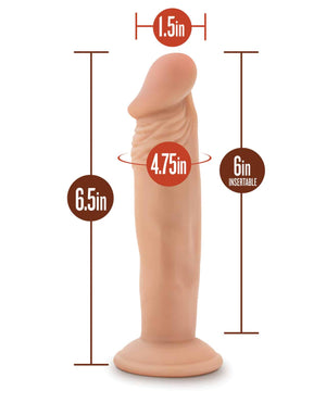 Blush Dr. Skin Dr. Small 6 Inch Dildo with Suction Cup