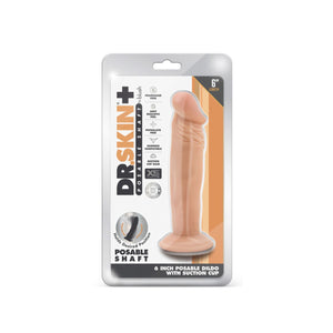 Blush Dr. Skin Plus 6 Inch Posable Dildo With Suction Cup Vanilla Buy in Singapore LoveisLove U4Ria