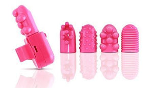 Blush Finger Tease Hot Pink Vibrators - Finger & Tongue Blush Novelties 