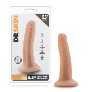 Blush Novelties Dr. Skin 5.5 Inch Cock With Suction Cup Beige or Chocolate Love Is Love u4ria Buy In Singapore Sex Toys Adult toys