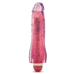 Blush Novelties Glow Dicks Molly Glitter Vibrator Pink Vibrators - Jelly Vibrators Blush Novelties 