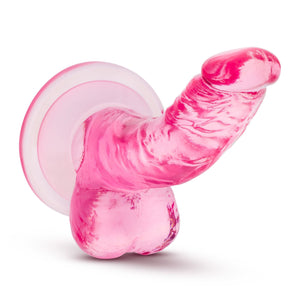 Blush Novelties Naturally Yours 4 Inches Mini Cock With Balls Pink (Newly Replenished on Nov 18) Dildos - Suction Cup Dildos Blush Novelties 