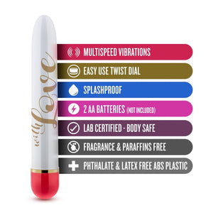 Blush Novelties The Collection With Love Limited Edition Devil Red 7 Inch Vibrators - Classic/Traditional Blush Novelties 
