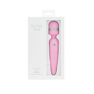 BMS Pillow Talk Cheeky Rechargeable Massager Wand Teal or Pink Vibrators - Wands & Attachments BMS Factory 