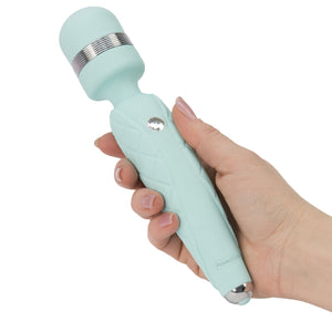 BMS Pillow Talk Cheeky Rechargeable Massager Wand Teal or Pink Vibrators - Wands & Attachments BMS Factory Teal 