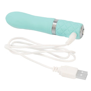 BMS Pillow Talk Flirty USB Rechargeable Bullet Teal or Pink Vibrators - Bullet & Egg BMS Factory 