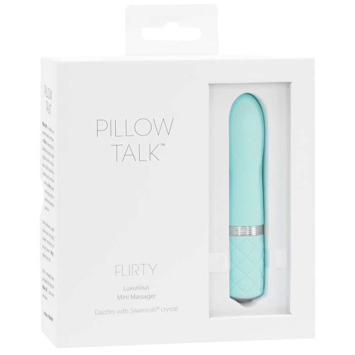BMS Pillow Talk Flirty USB Rechargeable Bullet Teal or Pink