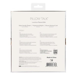 BMS Pillow Talk Frisky Pleasure Balls Teal Or Pink For Her - Kegel & Pelvic Exerciser BMS Factory 