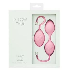 BMS Pillow Talk Frisky Pleasure Balls Teal Or Pink For Her - Kegel & Pelvic Exerciser BMS Factory Pink 