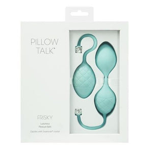 BMS Pillow Talk Frisky Pleasure Balls Teal Or Pink For Her - Kegel & Pelvic Exerciser BMS Factory Teal 