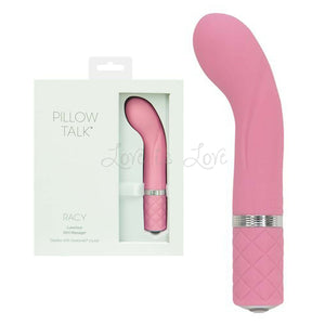 BMS Pillow Talk Racy Mini G-Spot Vibe Teal Or Pink Vibrators - Clit Stimulation & G-Spot BMS Factory Pink 
