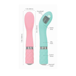 BMS Pillow Talk Sassy G-Spot USB Rechargeable Vibe Teal or Pink Vibrators - G-Spot Vibrators BMS Factory 