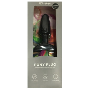 Easytoys Silicone Anal Plug with Rainbow Pony Tailbuy in Singapore LoveisLove U4ria