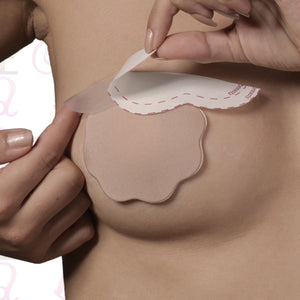 Bye Bra Breast Lift & Silicone Nipple Covers A-C Nude 4 Pairs (Newly Replenished) For Her - Breast Enhancement Bye Bra 