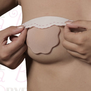 Bye Bra Breast Lift & Silicone Nipple Covers A-C Nude 4 Pairs (Newly Replenished) For Her - Breast Enhancement Bye Bra 