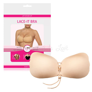 Bye Bra Lace-It Bra Size Cup A or B or C in Nude For Her - Breast Enhancement Bye Bra 