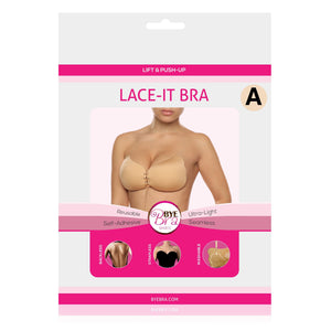 Bye Bra Lace-It Bra Size Cup A or B or C in Nude For Her - Breast Enhancement Bye Bra Cup A 